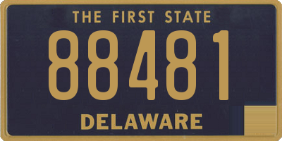 DE license plate 88481