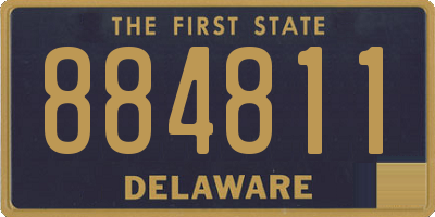 DE license plate 884811