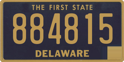 DE license plate 884815