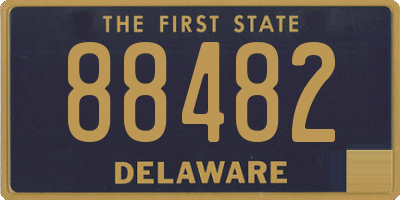 DE license plate 88482