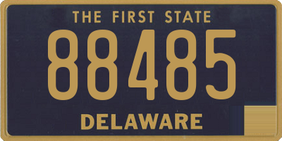 DE license plate 88485