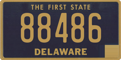 DE license plate 88486