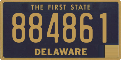 DE license plate 884861