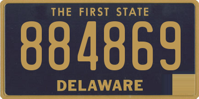 DE license plate 884869