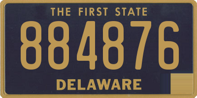 DE license plate 884876