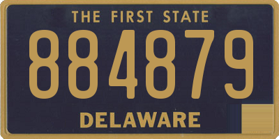 DE license plate 884879