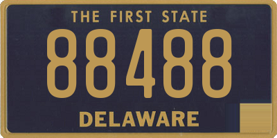 DE license plate 88488