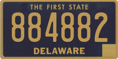 DE license plate 884882