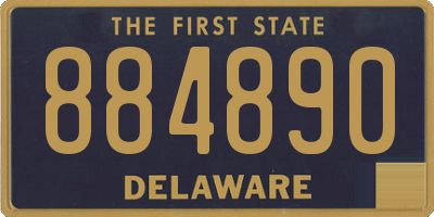 DE license plate 884890