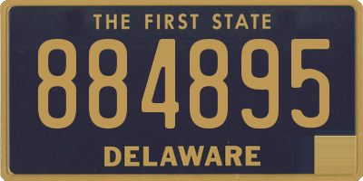 DE license plate 884895