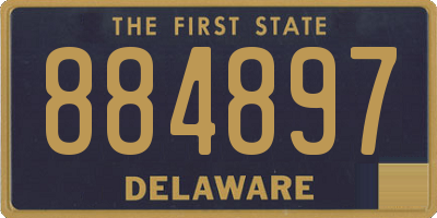 DE license plate 884897