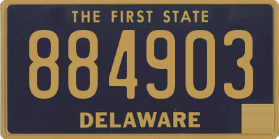 DE license plate 884903