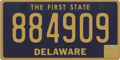 DE license plate 884909