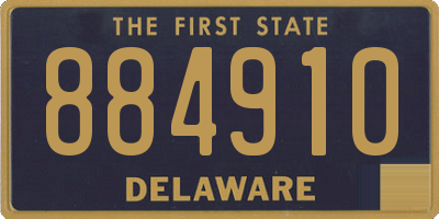 DE license plate 884910
