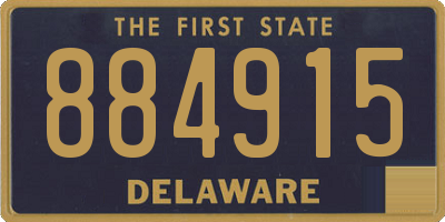 DE license plate 884915