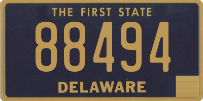 DE license plate 88494