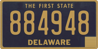 DE license plate 884948