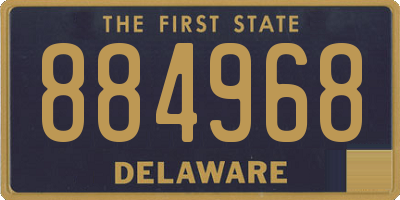 DE license plate 884968