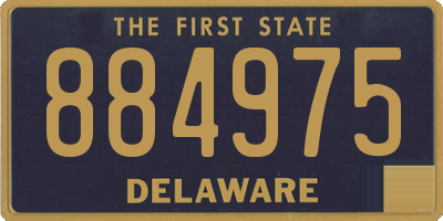 DE license plate 884975