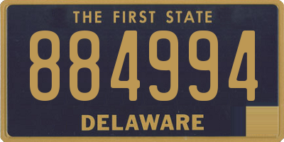 DE license plate 884994