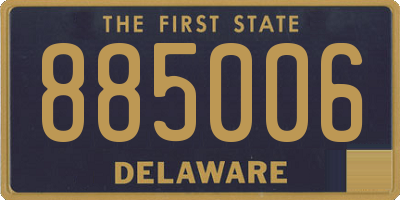 DE license plate 885006