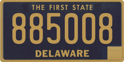 DE license plate 885008