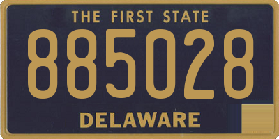 DE license plate 885028