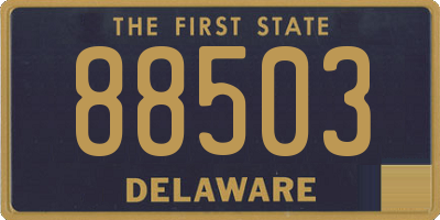 DE license plate 88503