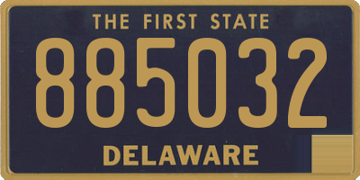 DE license plate 885032