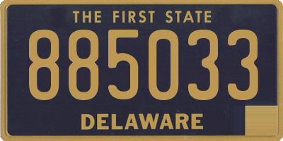 DE license plate 885033