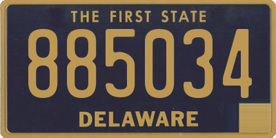 DE license plate 885034