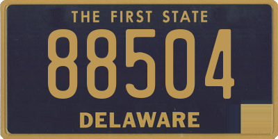 DE license plate 88504