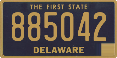 DE license plate 885042