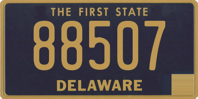 DE license plate 88507