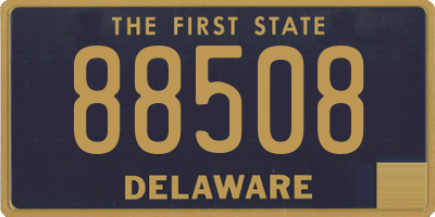 DE license plate 88508