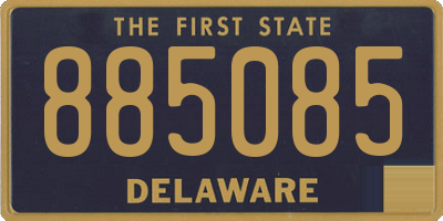 DE license plate 885085