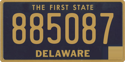 DE license plate 885087
