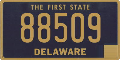 DE license plate 88509
