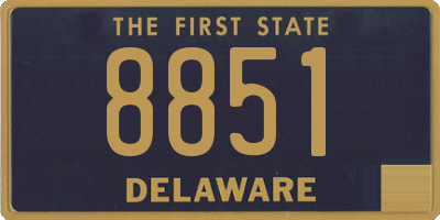 DE license plate 8851