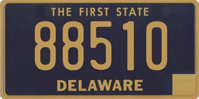 DE license plate 88510