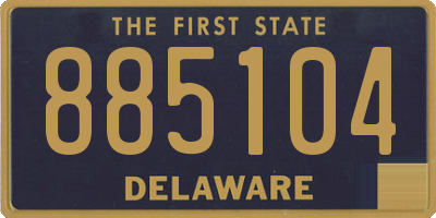 DE license plate 885104