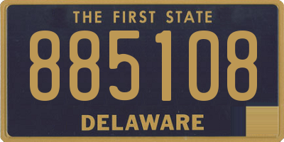 DE license plate 885108