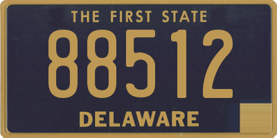 DE license plate 88512