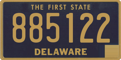 DE license plate 885122