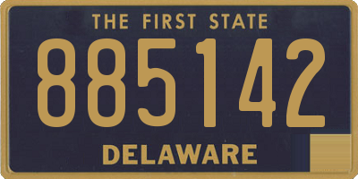 DE license plate 885142