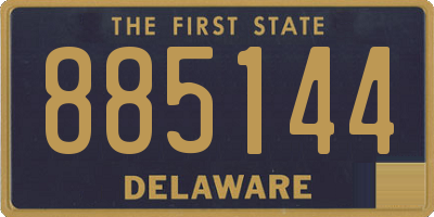DE license plate 885144