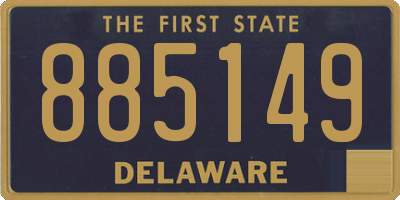 DE license plate 885149