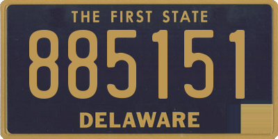 DE license plate 885151