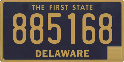 DE license plate 885168