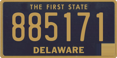 DE license plate 885171